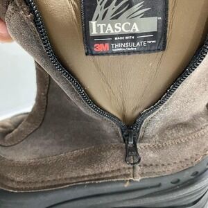 Itasca Brown suede snow boots with 3M Thinsulated lining Men 10. SKU559